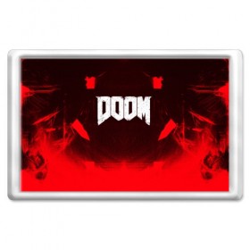 Магнит 45*70 с принтом DOOM , Пластик | Размер: 78*52 мм; Размер печати: 70*45 | 