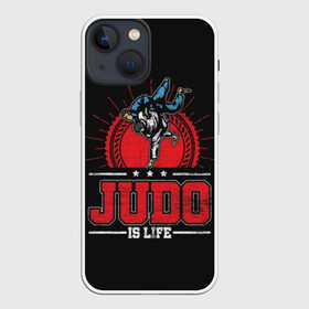 Чехол для iPhone 13 mini с принтом Judo is life ,  |  | glory | guruma | judo | kata otoshi | m 1 | ufc | бой | борьба | дзюдзюцу | дзюдо | кимоно | мотивация | мягкий | приемы | путь | сила | скорость | спорт | стиль | татами | япония