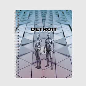 Тетрадь с принтом Detroit Вecome Human , 100% бумага | 48 листов, плотность листов — 60 г/м2, плотность картонной обложки — 250 г/м2. Листы скреплены сбоку удобной пружинной спиралью. Уголки страниц и обложки скругленные. Цвет линий — светло-серый
 | 3d | cтать человеком | detroit city | detroit: вecome human | игра | интерактивная | квест | кинематограф | приключения | франция