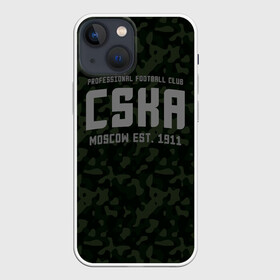 Чехол для iPhone 13 mini с принтом PFC CSKA ,  |  | cska | pfc cska | пфк цска | рпл | рфпл | футбол | цска