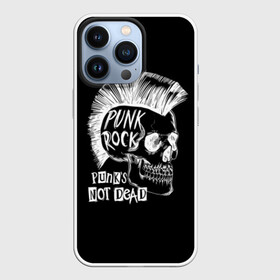 Чехол для iPhone 13 Pro с принтом Панки не умирают ,  |  | dude | guy | illustration | mohawk | music | negative | punk rock | punks | retro | skull | style | vintage | винтаж | иллюстрация | ирокез | музыка | негатив | панк рок | панки | парень | ретро | стиль | череп | чувак