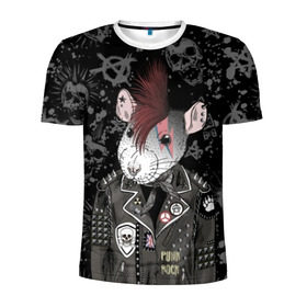 Мужская футболка 3D спортивная с принтом Крыса в косухе , 100% полиэстер с улучшенными характеристиками | приталенный силуэт, круглая горловина, широкие плечи, сужается к линии бедра | anarchy | clothes | cool | earring | hairstyle | hamster | icon | jacket | mohawk | mouse | music | muzzle | piercing | punk | rat | riveting | rock | skull | spikes | анархия | значок | ирокез | к | клепки | круто | крыса | куртка | музыка | мышь