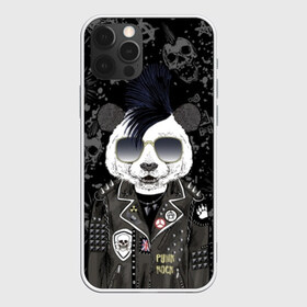 Чехол для iPhone 12 Pro Max с принтом Панда в косухе , Силикон |  | anarchy | bear | color | cool | icon | jacket | mohawk | music | panda | piercing | punk | purple | rock | skull | white | аксессуар | анархия | белый | значок | ирокез | круто | куртка | медведь | музыка | одежда | очки | панда | панк |