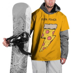 Накидка на куртку 3D с принтом Сила пиццы , 100% полиэстер |  | Тематика изображения на принте: 