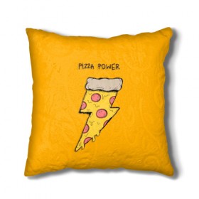 Подушка 3D с принтом Сила пиццы ,  |  | Тематика изображения на принте: 
