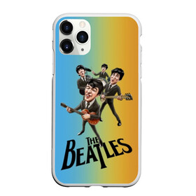 Чехол для iPhone 11 Pro Max матовый с принтом The Beatles , Силикон |  | george harrison | john lennon | paul mccartney | psychedelic rock | ringo starr | the beatles | англия | ансамбль | джон леннон | джордж харрисон | пол маккартни | психоделический рок | ринго старр