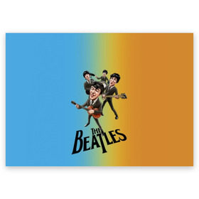 Поздравительная открытка с принтом The Beatles , 100% бумага | плотность бумаги 280 г/м2, матовая, на обратной стороне линовка и место для марки
 | george harrison | john lennon | paul mccartney | psychedelic rock | ringo starr | the beatles | англия | ансамбль | джон леннон | джордж харрисон | пол маккартни | психоделический рок | ринго старр