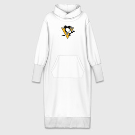 Платье удлиненное хлопок с принтом Evgeni Malkin Black ,  |  | malkin | nhl | евгений малкин | малкин | нхл | пингвинз | питтсбург | питтсбург пингвинз | хоккей