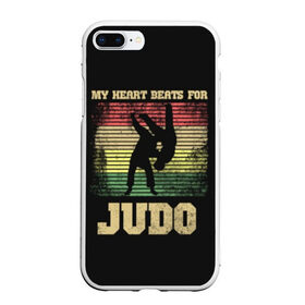 Чехол для iPhone 7Plus/8 Plus матовый с принтом Judo , Силикон | Область печати: задняя сторона чехла, без боковых панелей | glory | guruma | judo | kata otoshi | m 1 | ufc | бой | борьба | дзюдзюцу | дзюдо | кимоно | мотивация | мягкий | приемы | путь | сила | скорость | спорт | стиль | татами | япония