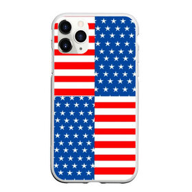 Чехол для iPhone 11 Pro Max матовый с принтом США , Силикон |  | flag | stars | usa | usa flag | америка | американский флаг | звезды | надписи | полосы | сша | флаг | флаг сша