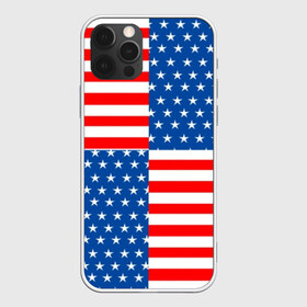 Чехол для iPhone 12 Pro Max с принтом США , Силикон |  | flag | stars | usa | usa flag | америка | американский флаг | звезды | надписи | полосы | сша | флаг | флаг сша