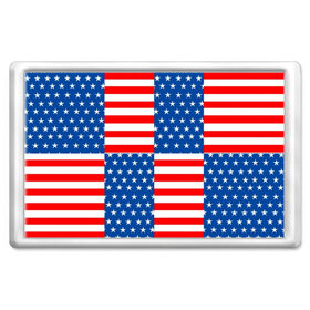 Магнит 45*70 с принтом США , Пластик | Размер: 78*52 мм; Размер печати: 70*45 | flag | stars | usa | usa flag | америка | американский флаг | звезды | надписи | полосы | сша | флаг | флаг сша