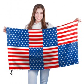 Флаг 3D с принтом США , 100% полиэстер | плотность ткани — 95 г/м2, размер — 67 х 109 см. Принт наносится с одной стороны | flag | stars | usa | usa flag | америка | американский флаг | звезды | надписи | полосы | сша | флаг | флаг сша