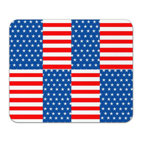 Коврик для мышки прямоугольный с принтом США , натуральный каучук | размер 230 х 185 мм; запечатка лицевой стороны | flag | stars | usa | usa flag | америка | американский флаг | звезды | надписи | полосы | сша | флаг | флаг сша