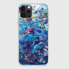 Чехол для iPhone 12 Pro с принтом Water-Type Pokemon , силикон | область печати: задняя сторона чехла, без боковых панелей | detective pikachu | instinct | mystic | pikachu | pokeball | pokemon | pokemon go | valor | вейлор | детектив пикачу | инстинкт | мистик | пикачу | покебол | покемон | покемон гоу