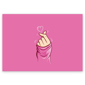Поздравительная открытка с принтом Любовь по щелчку , 100% бумага | плотность бумаги 280 г/м2, матовая, на обратной стороне линовка и место для марки
 | 14 февраля | background | beloved | click | color | feelings | gesture | hand | heart | holiday | pink | rel | romance | valentines day | день всех влюбленных | день святого валентина | жест | любимая | любимый | любовь | отношения | праздник | розовый | 