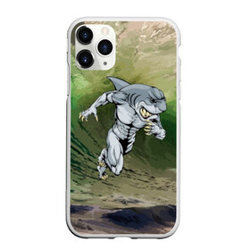 Чехол для iPhone 11 Pro Max матовый с принтом Great White , Силикон |  | brawn | element | fangs | foam | grin | jaw | ocean | run | shark | teeth | wave | акула | бег | волна | зубы | клыки | мускулы | океан | оскал | пена | стихия