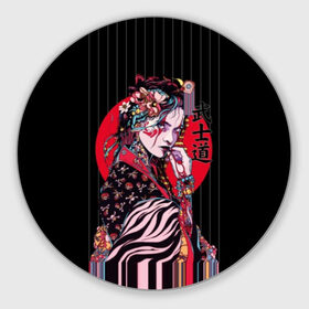 Коврик для мышки круглый с принтом Гейша , резина и полиэстер | круглая форма, изображение наносится на всю лицевую часть | beauty | black | bright | character | cool | decorations | flowers | geisha | girl | hairstyle | japan | kimon | lines | red | stripes | woman | young | девушка | женщина | иероглиф | кимоно | красный | красотка | круто | линии | молодая | полосы 