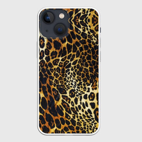 Чехол для iPhone 13 mini с принтом Шкура леопарда ,  |  | animal | cheeky | dangerous | leopard | nature | pattern | predator | skin | spots | wild | дерзкий | дикий | животное | леопард | опасный | природа | пятна | узор | хищник