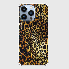 Чехол для iPhone 13 Pro с принтом Шкура леопарда ,  |  | Тематика изображения на принте: animal | cheeky | dangerous | leopard | nature | pattern | predator | skin | spots | wild | дерзкий | дикий | животное | леопард | опасный | природа | пятна | узор | хищник