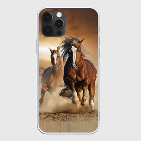 Чехол для iPhone 12 Pro Max с принтом Бегущие лошади , Силикон |  | animal | color | dust | hooves | horse | mane | mustang | muzzle | nature | sky | speed | грива | животное | конь | копыта | лошадь | мустанг | небо | окрас | природа | пыль | скакун | скорость