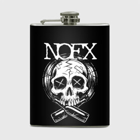 Фляга с принтом NOFX , металлический корпус | емкость 0,22 л, размер 125 х 94 мм. Виниловая наклейка запечатывается полностью | hardcore | nofx | punk | группы | музыка | панк | панк рок | рок | ска панк | скейт панк