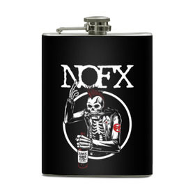 Фляга с принтом NOFX , металлический корпус | емкость 0,22 л, размер 125 х 94 мм. Виниловая наклейка запечатывается полностью | hardcore | nofx | punk | группы | музыка | панк | панк рок | рок | ска панк | скейт панк