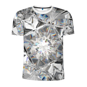 Мужская футболка 3D спортивная с принтом Бриллиантовый блеск , 100% полиэстер с улучшенными характеристиками | приталенный силуэт, круглая горловина, широкие плечи, сужается к линии бедра | cut | diamond | gem | glitter | jewel | kaleidoscope | luxury | shine | sparkle | white | алмаз | белый | блеск | бриллиант | диамант | драгоценность | драгоценный камень | калейдоскоп | люкс | огранка | роскошь | сверкать | сияние