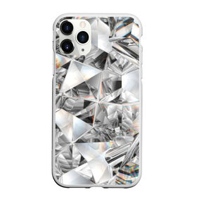 Чехол для iPhone 11 Pro Max матовый с принтом Бриллиантовый блеск , Силикон |  | cut | diamond | gem | glitter | jewel | kaleidoscope | luxury | shine | sparkle | white | алмаз | белый | блеск | бриллиант | диамант | драгоценность | драгоценный камень | калейдоскоп | люкс | огранка | роскошь | сверкать | сияние