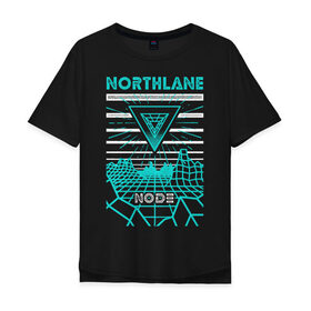 Мужская футболка хлопок Oversize с принтом Northlane , 100% хлопок | свободный крой, круглый ворот, “спинка” длиннее передней части | Тематика изображения на принте: discoveries | mesmer | node | northlane | singularity | группы | метал | музыка | рок