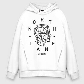 Мужское худи Oversize хлопок с принтом Northlane , френч-терри — 70% хлопок, 30% полиэстер. Мягкий теплый начес внутри —100% хлопок | боковые карманы, эластичные манжеты и нижняя кромка, капюшон на магнитной кнопке | Тематика изображения на принте: discoveries | mesmer | node | northlane | singularity | группы | метал | музыка | рок