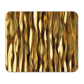 Коврик для мышки прямоугольный с принтом Золотые волны , натуральный каучук | размер 230 х 185 мм; запечатка лицевой стороны | abstraction | cool | glitter | gold | lines | luxury | metal | ribbons | shine | texture | абстракция | блеск | волны | золото | круто | ленты | линии | металл | прикольно | роскошь | сиять | текстура