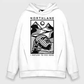 Мужское худи Oversize хлопок с принтом Northlane , френч-терри — 70% хлопок, 30% полиэстер. Мягкий теплый начес внутри —100% хлопок | боковые карманы, эластичные манжеты и нижняя кромка, капюшон на магнитной кнопке | Тематика изображения на принте: discoveries | mesmer | node | northlane | singularity | группы | метал | музыка | рок