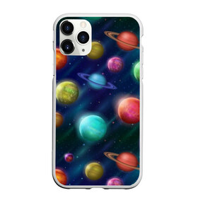 Чехол для iPhone 11 Pro матовый с принтом Планеты , Силикон |  | nasa | вселенная | галактика | звезды | космос | наса | планеты | сияние | скафандр