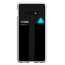 Чехол для Samsung S10E с принтом RK800 CONNOR , Силикон | Область печати: задняя сторона чехла, без боковых панелей | action | ai | android | connor | dbhpk19 | detroit become human | rk 800 | rk 900 | андроиды | детектив | игра | интерактивное кино | кара | коннор | логотип | маркус | роботы | фирменный стиль | экшн