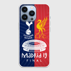 Чехол для iPhone 13 Pro с принтом Champions Final ,  |  | Тематика изображения на принте: champions league | england | final | kane | liverpool tottenham | madrid | salah | spain | кейн | ливерпуль | лига чемпионов | мадрид | салах | тоттенхэм