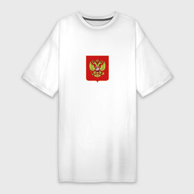 Платье-футболка хлопок с принтом NATIONAL TEAM RUSSIA ,  |  | hockey | national team russia | russia | sport | герб | надписи | россия | сборная хоккея | символика | спорт | спортсмен | форма | хоккей | чемпионат | я русский