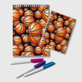 Блокнот с принтом Баскетбольные мячи , 100% бумага | 48 листов, плотность листов — 60 г/м2, плотность картонной обложки — 250 г/м2. Листы скреплены удобной пружинной спиралью. Цвет линий — светло-серый
 | activity | ball | basketball | black | brightness | brown | circle | color | game | illustration | orange | sport | victory | yellow | активность | апельсиновый | баскетбол | желтый | игра | иллюстрация | коричневый | круг | мяч | оранжевый | победа | спо
