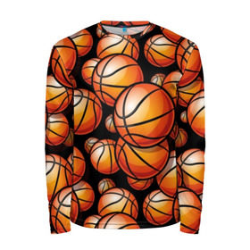 Мужской лонгслив 3D с принтом Баскетбольные мячи , 100% полиэстер | длинные рукава, круглый вырез горловины, полуприлегающий силуэт | activity | ball | basketball | black | brightness | brown | circle | color | game | illustration | orange | sport | victory | yellow | активность | апельсиновый | баскетбол | желтый | игра | иллюстрация | коричневый | круг | мяч | оранжевый | победа | спо