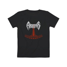 Детская футболка хлопок с принтом Amorphis , 100% хлопок | круглый вырез горловины, полуприлегающий силуэт, длина до линии бедер | amorphis | death | death metal | folk | folk metal | logo | metal | progressive | rock | аморфис | метал | металл | музыка | рок | фолк