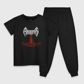 Детская пижама хлопок с принтом Amorphis , 100% хлопок |  брюки и футболка прямого кроя, без карманов, на брюках мягкая резинка на поясе и по низу штанин
 | amorphis | death | death metal | folk | folk metal | logo | metal | progressive | rock | аморфис | метал | металл | музыка | рок | фолк