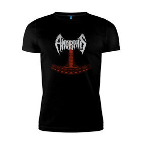 Мужская футболка премиум с принтом Amorphis , 92% хлопок, 8% лайкра | приталенный силуэт, круглый вырез ворота, длина до линии бедра, короткий рукав | amorphis | death | death metal | folk | folk metal | logo | metal | progressive | rock | аморфис | метал | металл | музыка | рок | фолк