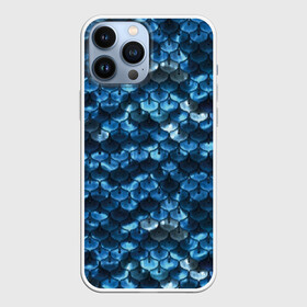 Чехол для iPhone 13 Pro Max с принтом Синяя чешуя ,  |  | Тематика изображения на принте: blue | color | fish | gray | mermaid | neyad | pattern | scales | sea | shiny | siren | skin | turquoise | wallpaper | water | бирюзовый | блестящий | вода | кожа | море | неяда | обои | паттерн | русалка | рыба | серый | синий | сирена | цвет |