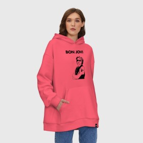 Худи SuperOversize хлопок с принтом Bon Jovi , 70% хлопок, 30% полиэстер, мягкий начес внутри | карман-кенгуру, эластичная резинка на манжетах и по нижней кромке, двухслойный капюшон
 | bon jovi | альбом | арена | бон | бон джови | глэм | группа | джови | джон | метал | музыка | надпись | песни | поп | попрок | рок | рокер | смайл | солист | софт | стена | хард | хеви | хевиметал