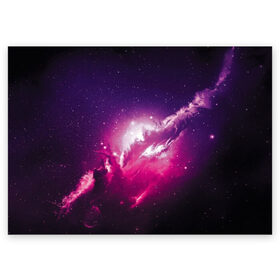 Поздравительная открытка с принтом Галактика , 100% бумага | плотность бумаги 280 г/м2, матовая, на обратной стороне линовка и место для марки
 | astronomy | cosmos | galaxy | nebula | stars | universe | астрономия | вселенная | галактика | звезды | космос | небьюла | цветная