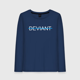 Женский лонгслив хлопок с принтом DEVIANT , 100% хлопок |  | action | ai | android | connor | dbhpk19 | detroit become human | rk 800 | rk 900 | андроиды | детектив | игра | интерактивное кино | кара | коннор | логотип | маркус | роботы | фирменный стиль | экшн