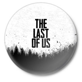 Значок с принтом THE LAST OF US ,  металл | круглая форма, металлическая застежка в виде булавки | gamer | player | stels | the last of us | the last of us part 2 | бегун | джоэл | каннибалы | охотники | сталкер | топляк | цикады | щелкун | элли