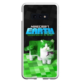 Чехол для Samsung S10E с принтом Minecraft EARTH - Котик , Силикон | Область печати: задняя сторона чехла, без боковых панелей | craft | creeper | earth | game | green | logo | mine | minecraft | mobile | online | world | зеленый | земля | зомби | игра | крипер | лого | майкрафт | майнкрафт | мир | мобайл | онлайн | планета | синий | текстура