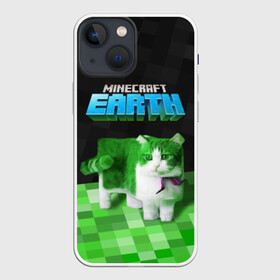 Чехол для iPhone 13 mini с принтом Minecraft EARTH   Котик ,  |  | craft | creeper | earth | game | green | logo | mine | minecraft | mobile | online | world | зеленый | земля | зомби | игра | крипер | лого | майкрафт | майнкрафт | мир | мобайл | онлайн | планета | синий | текстура