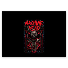 Поздравительная открытка с принтом Machine Head , 100% бумага | плотность бумаги 280 г/м2, матовая, на обратной стороне линовка и место для марки
 | Тематика изображения на принте: heavy metal | machine head | metal | грув метал | группы | метал | музыка | рок | трэш метал | хэви метал